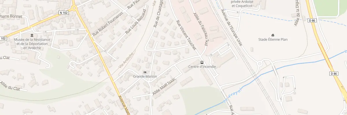 Plan du 44B Rue Vincent Touchet au Teil