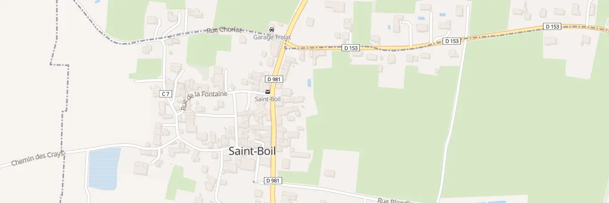 Plan du 36 Grande Rue à Saint-Boil