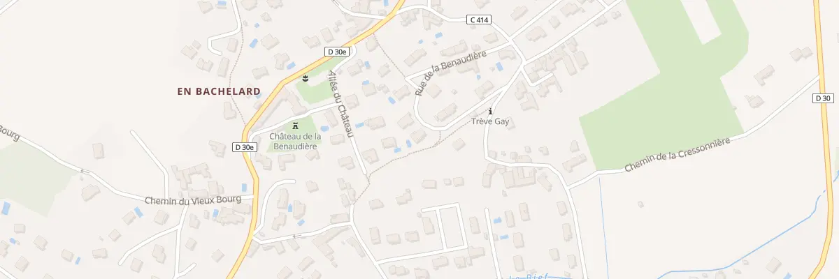 Plan du 9 Rue de la Benaudiere à Lozanne