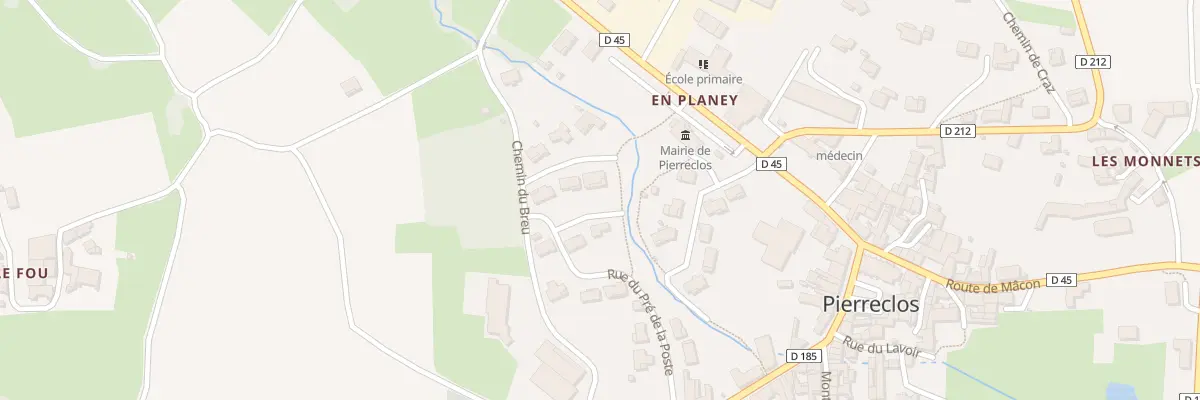 Plan du 5506F Pre du Bourg à Pierreclos