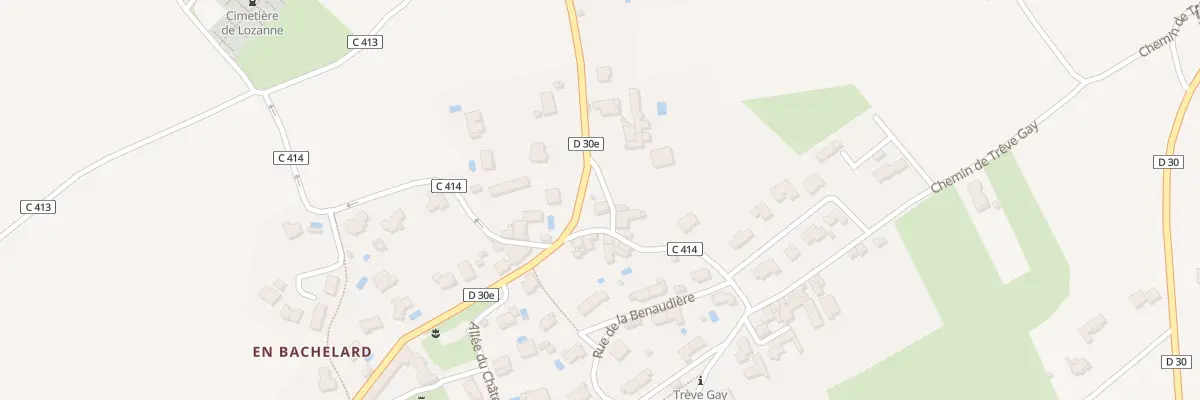 Plan du 1 All de la Belle Etoile à Lozanne