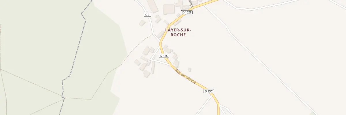 Plan du 7 Rue de Villotte (layer) à Bissey-la-Côte