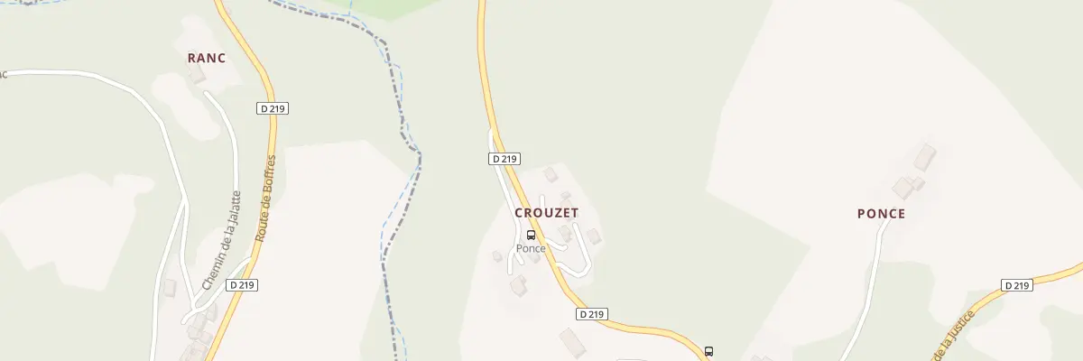 Plan du 5288 Crouzet à Boffres