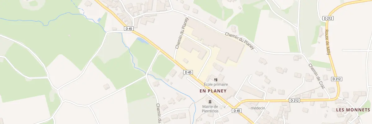 Plan du 5332 En Planey à Pierreclos