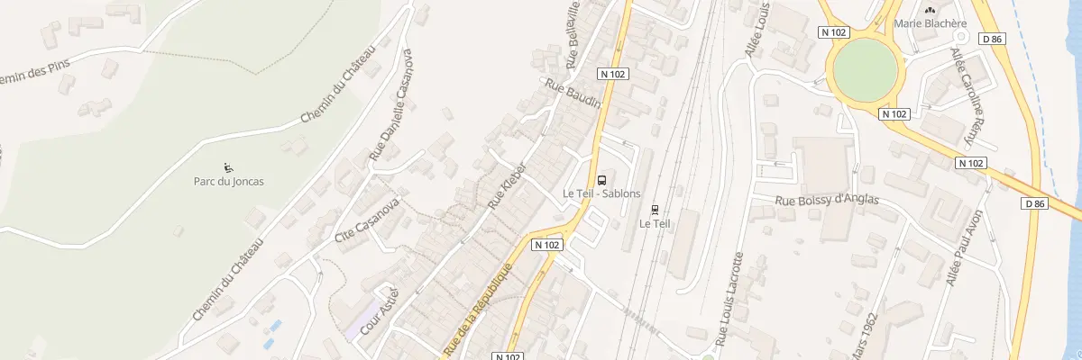 Plan du 4 Rue Lucette Olivier au Teil