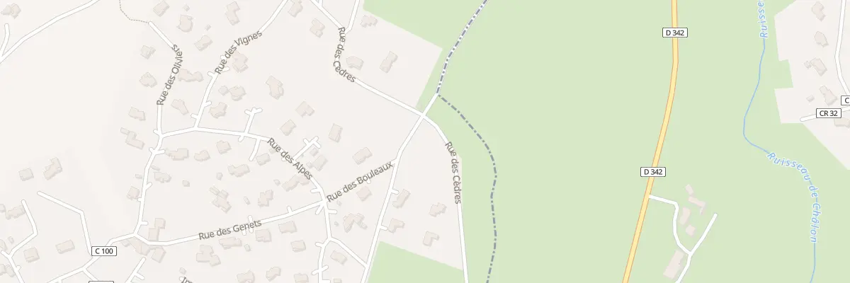 Plan du 281 Rue des Cèdres à Saint-Clair