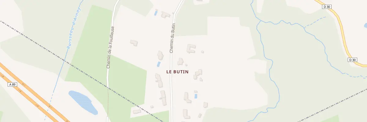 Plan du 1261 Che du Butin à Lozanne