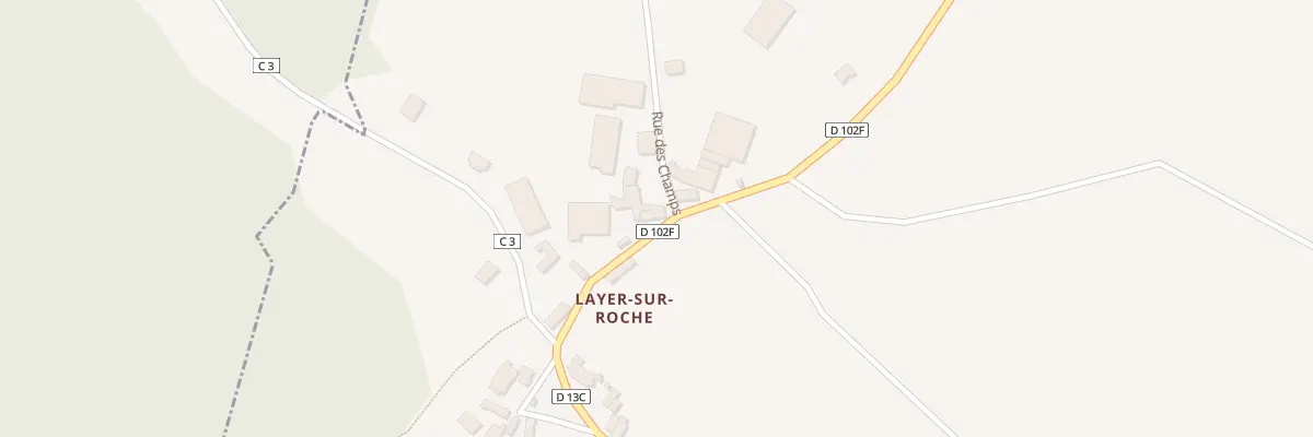 Plan du 1 Rue des Champs (layer) à Bissey-la-Côte