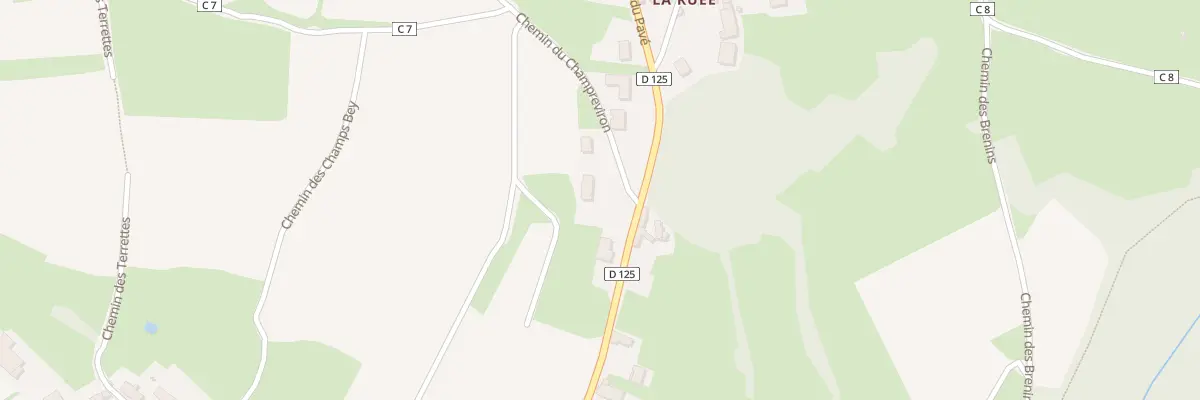 Plan du 1 Che du Champreviron à Bissey-sous-Cruchaud