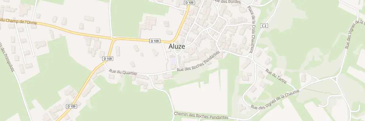 Plan du 2 Pl de l’Eglise à Aluze