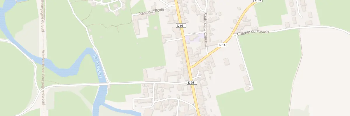 Plan du 5 Rte de Chalon à Cormatin