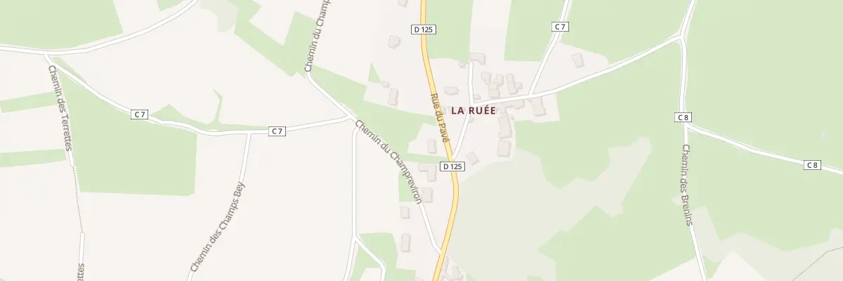 Plan du 7 Rue du Pavé à Bissey-sous-Cruchaud