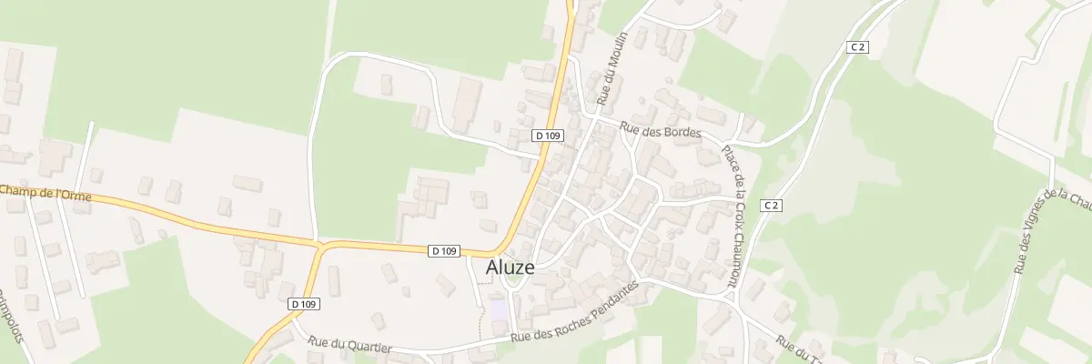 Plan du 8 Rue des Vignes sous les Ouches à Aluze