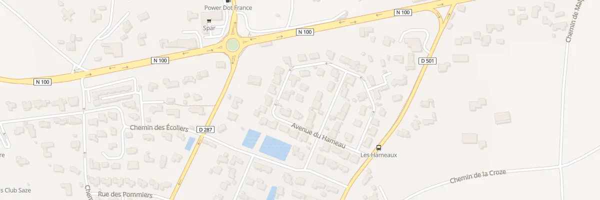 Plan du 45 Av du Hameau à Saze