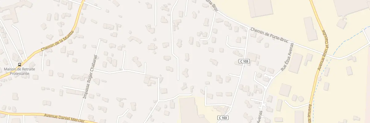 Plan du 26G Che de Porte Broc à Annonay