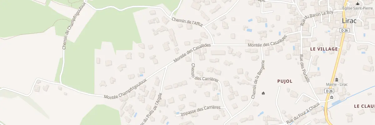 Plan du 5260 Che des Carrières à Lirac