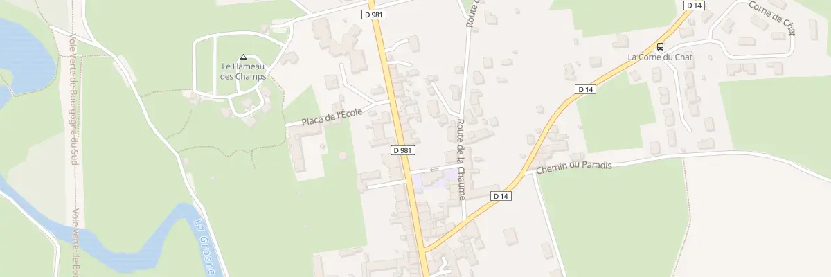 Plan du 14 Rte de Chalon à Cormatin