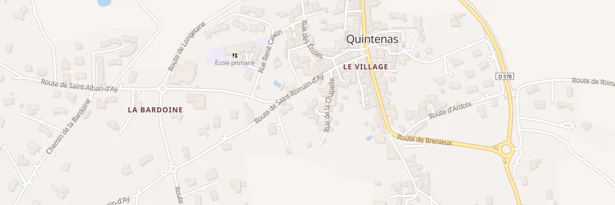 Plan du 8 Rue de la Chapelle à Quintenas