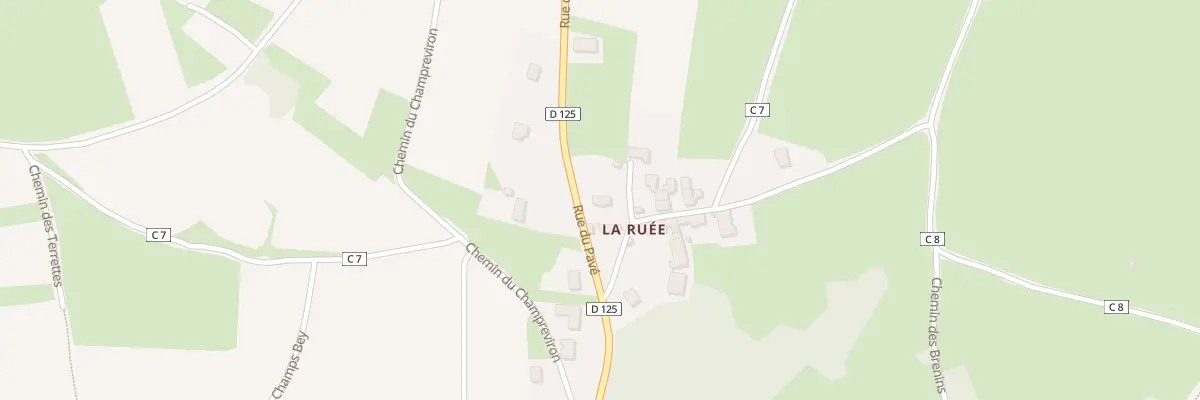 Plan du 3 Rue de la Ruee à Bissey-sous-Cruchaud
