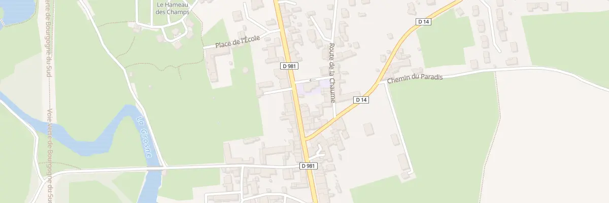 Plan du 8 Rte de Chalon à Cormatin