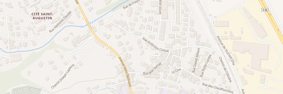 Plan du 22 Rue Ambroise Croizat au Teil