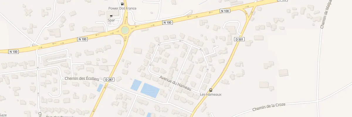 Plan du 40 All des Muriers à Saze