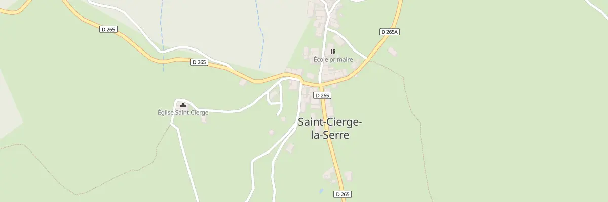 Plan du 5010 Saint Cierge à Saint-Cierge-la-Serre