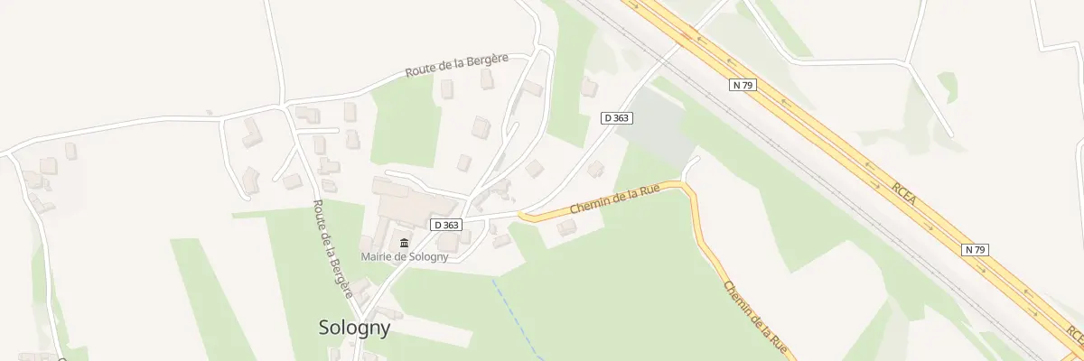 Plan du 5105 A la Perriere à Sologny