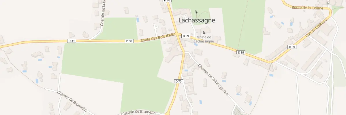 Plan du 407 Rte des Crêtes à Lachassagne