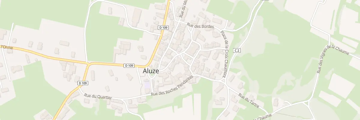 Plan du 2 Pl de la Croix de Mission à Aluze