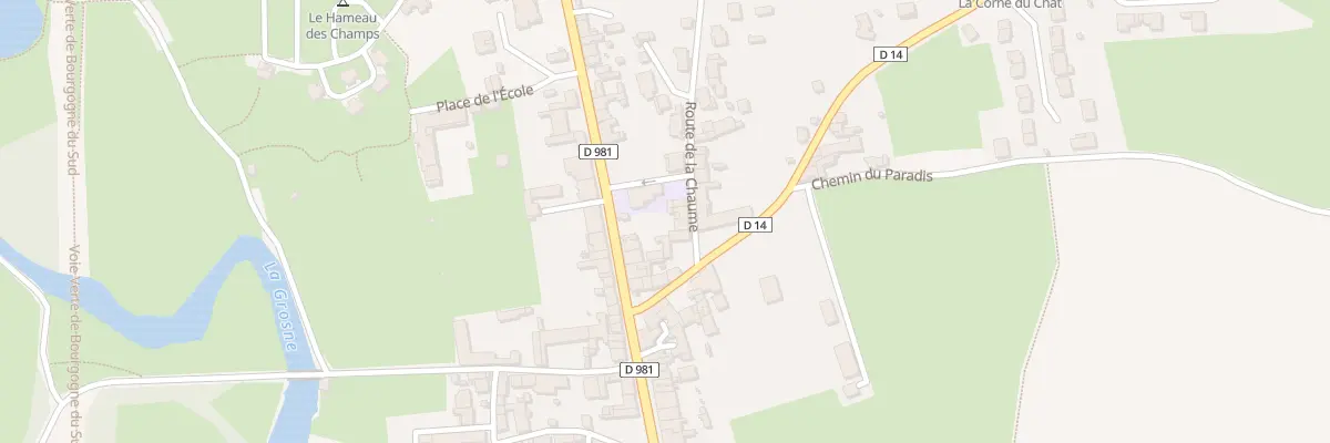 Plan du 5176 Rte de Chalon à Cormatin