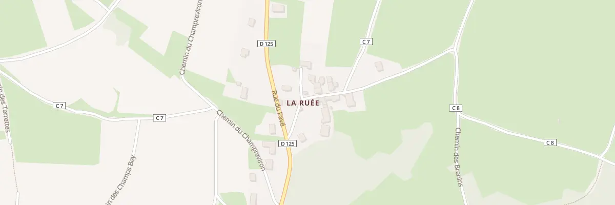 Plan du 4 Rue de la Ruee à Bissey-sous-Cruchaud
