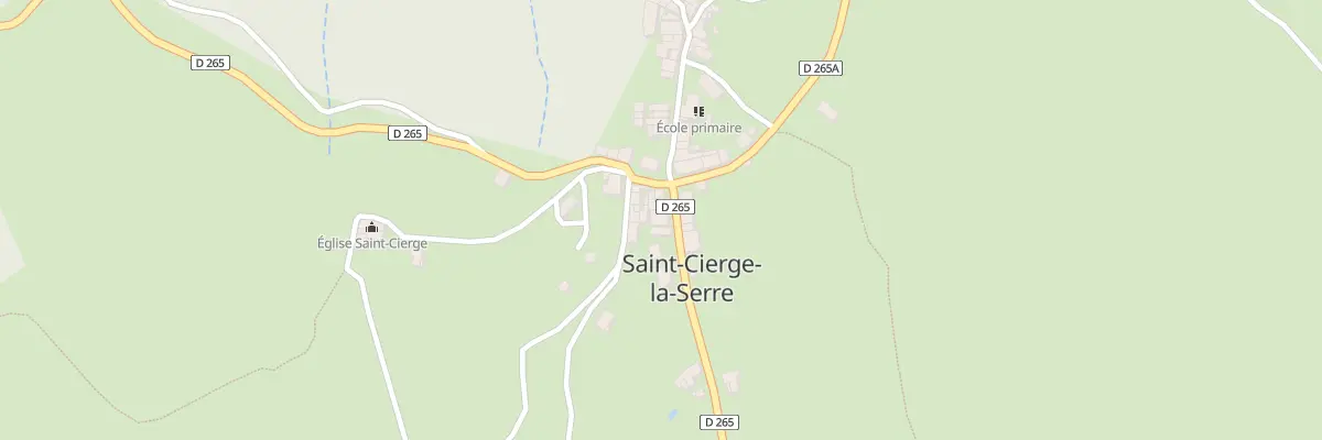 Plan du 5005 Saint Cierge à Saint-Cierge-la-Serre
