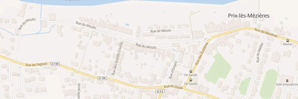 Plan du 13 Rue du Moulin à Prix-lès-Mézières