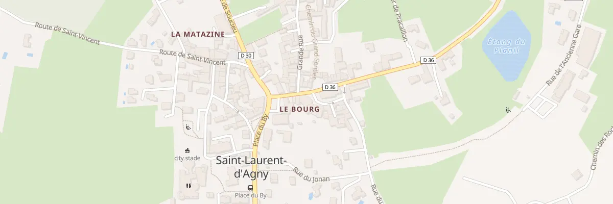 Plan du 5134 Le Bourg à Saint-Laurent-d’Agny