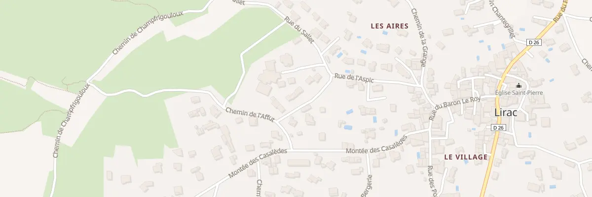 Plan du 316 Rue de l’Aspic à Lirac