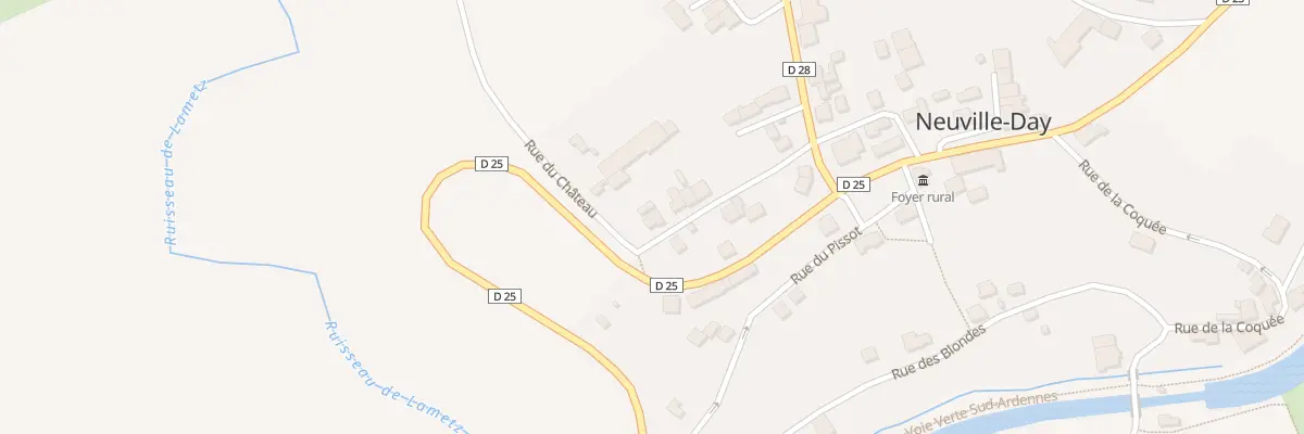 Plan du 7 Rue du Chateau à Neuville-Day