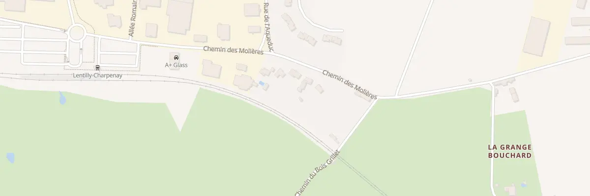 Plan du 92 Che des Molières à Lentilly