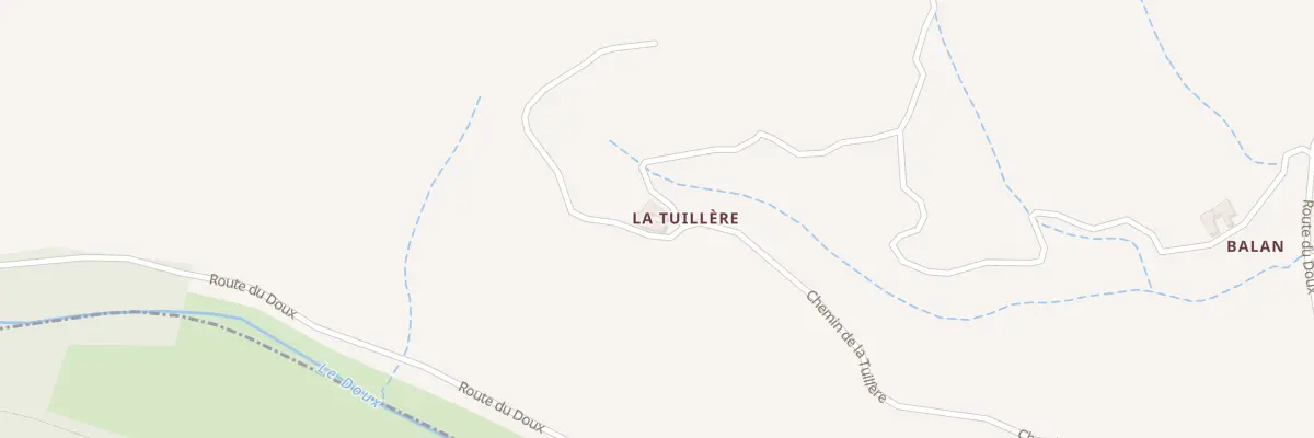 Plan du 700 Che de la Tuillère à Colombier-le-Vieux