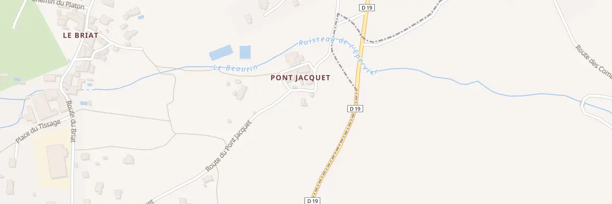 Plan du 478 Rte du Pont Jacquet à Roisey