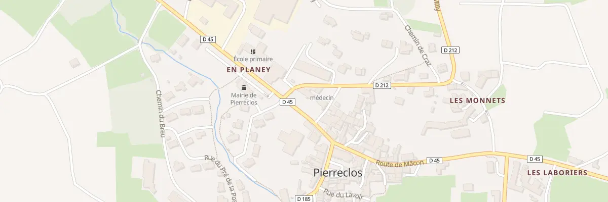 Plan du 5003 Au Bourg à Pierreclos