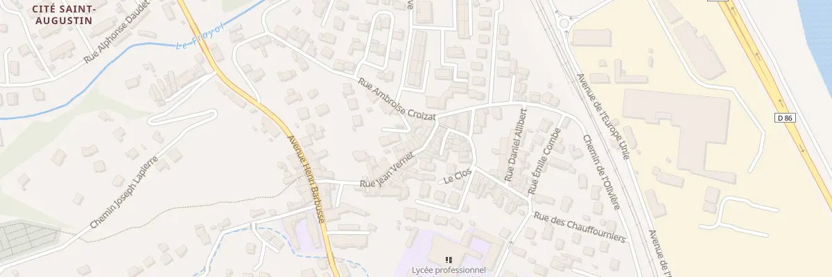 Plan du 6 Rue Jean Vernet au Teil