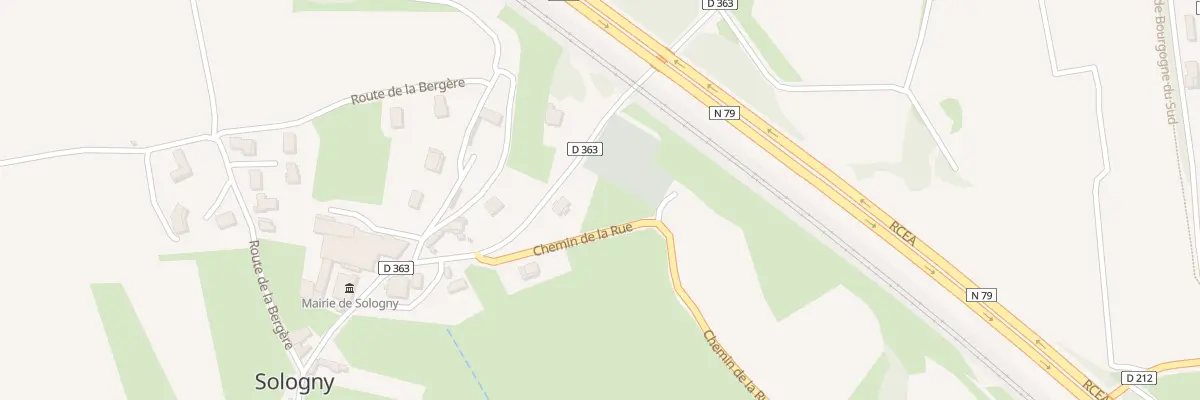 Plan du 5104A A la Fourriere à Sologny
