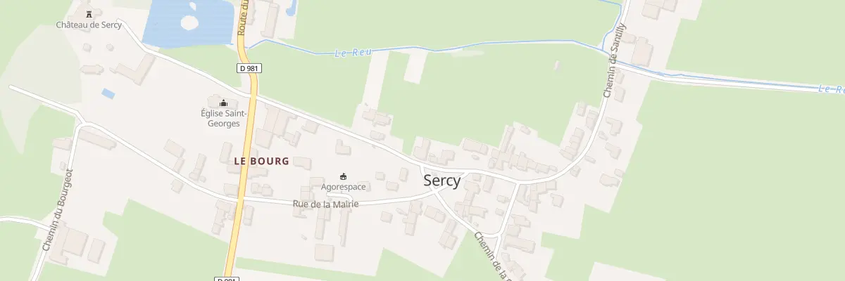 Plan du 15 Rue de l’Eglise à Sercy