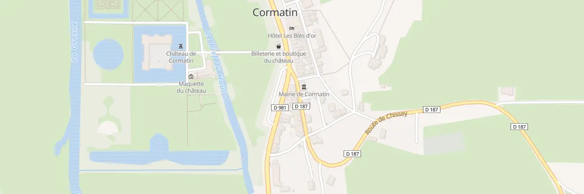 Plan du 6 Rte de Chissey à Cormatin
