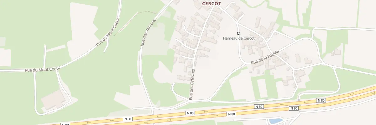 Plan du 5156 Cercot à Moroges