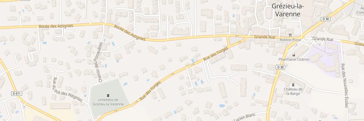 Plan du 2 Rue des Forges à Grézieu-la-Varenne