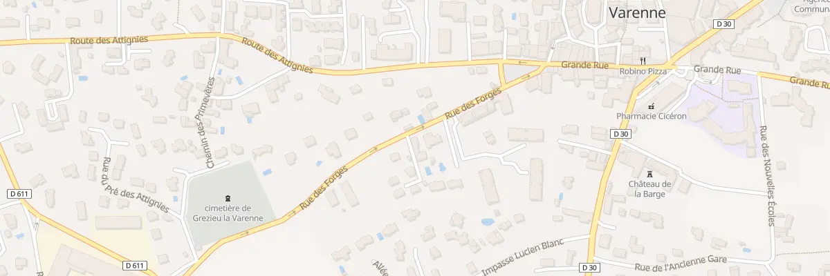 Plan du 3B Rue des Forges à Grézieu-la-Varenne