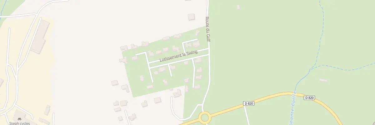 Plan de Rte du Golf à Saint-Clair