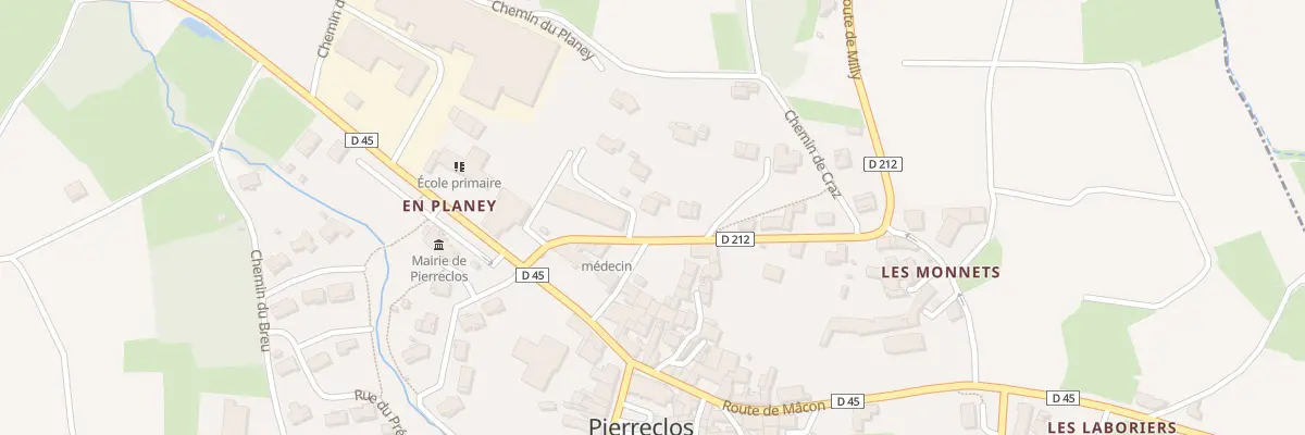 Plan du 99 Rte de Milly à Pierreclos